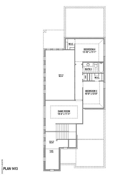 Plan 1413 2nd Floor