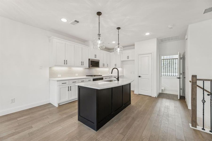 Furnished interior view inside a new home in , Lewisville (Image 9). Furnished interior view inside a new home in , Lewisville (Image 9).