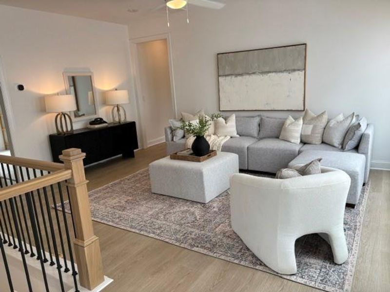 Furnished interior view inside a new home in Legacy Downs, Canton (Image 6).