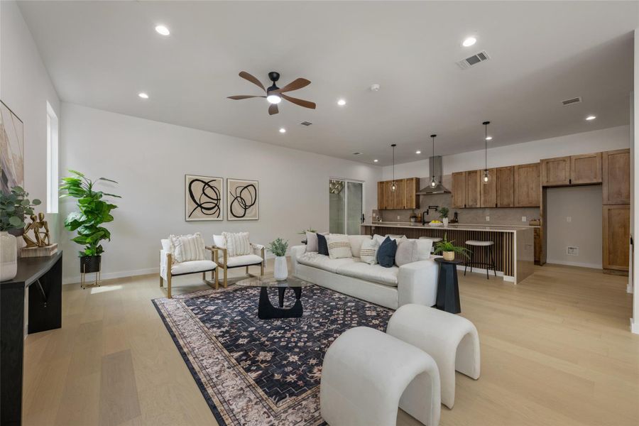 Furnished interior view inside a new home in , Austin (Image 12). Furnished interior view inside a new home in , Austin (Image 12).