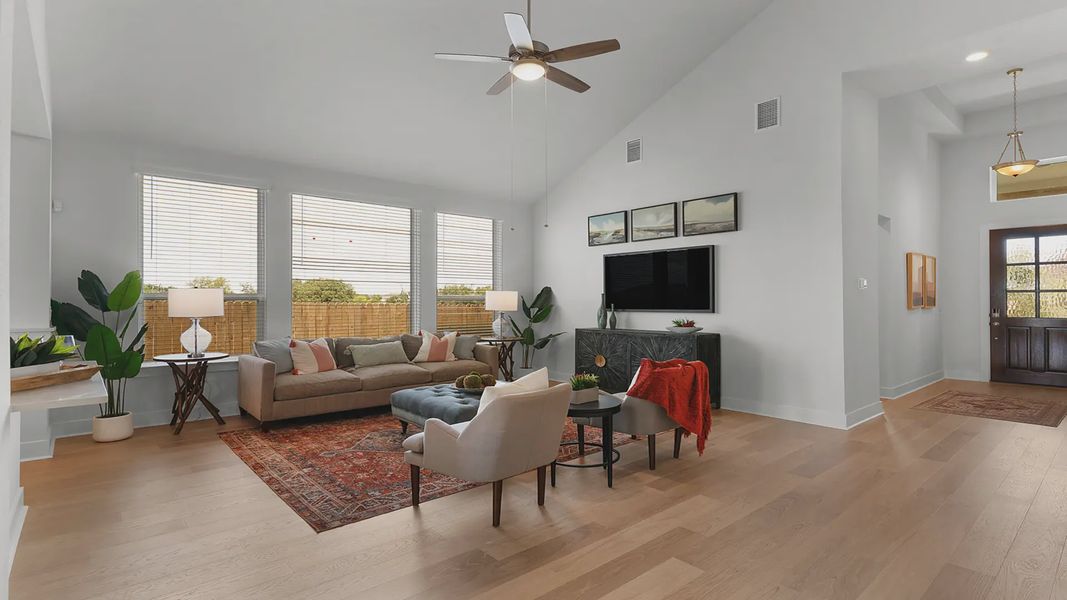 Furnished interior view inside a new home in Santa Rita Ranch, Liberty Hill (Image 11).
