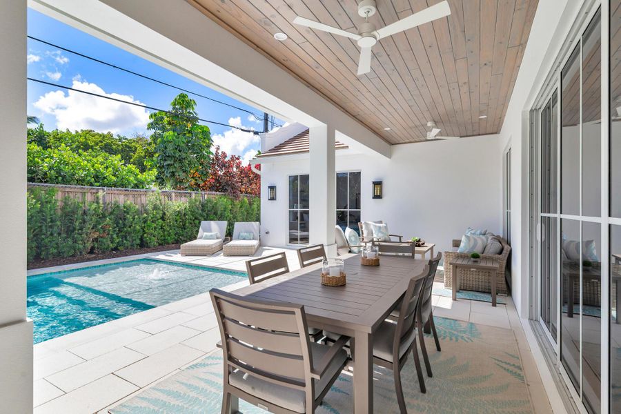Exterior details and patio area of a home in , West Palm Beach (Image 32).