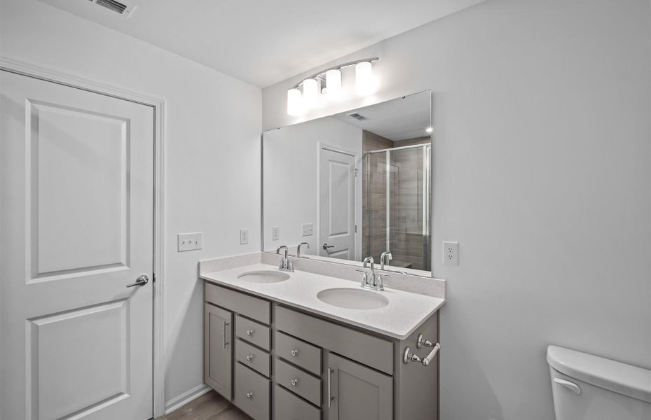 Furnished interior view inside a new home in Parkside Crossing, Charlotte (Image 8). Furnished interior view inside a new home in Parkside Crossing, Charlotte (Image 8).