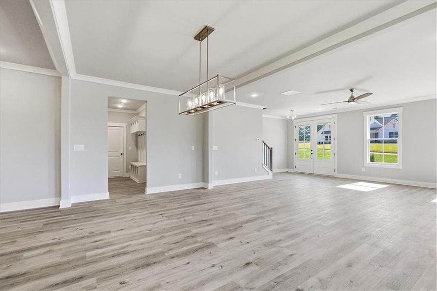 Spacious, unfurnished interior of a new home in , Statham (Image 41).