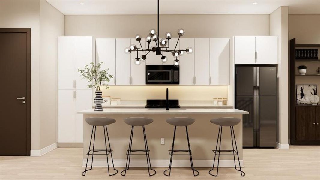 Furnished interior view inside a new home in , Suwanee (Image 6).