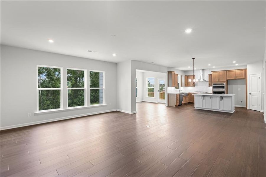 Spacious, unfurnished interior of a new home in Reunion, Flowery Branch (Image 11). Spacious, unfurnished interior of a new home in Reunion, Flowery Branch (Image 11).
