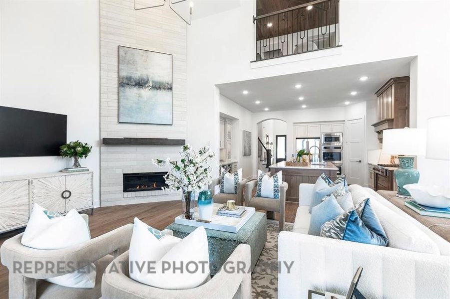 Furnished interior view inside a new home in Mustang Lakes, Celina (Image 12).
