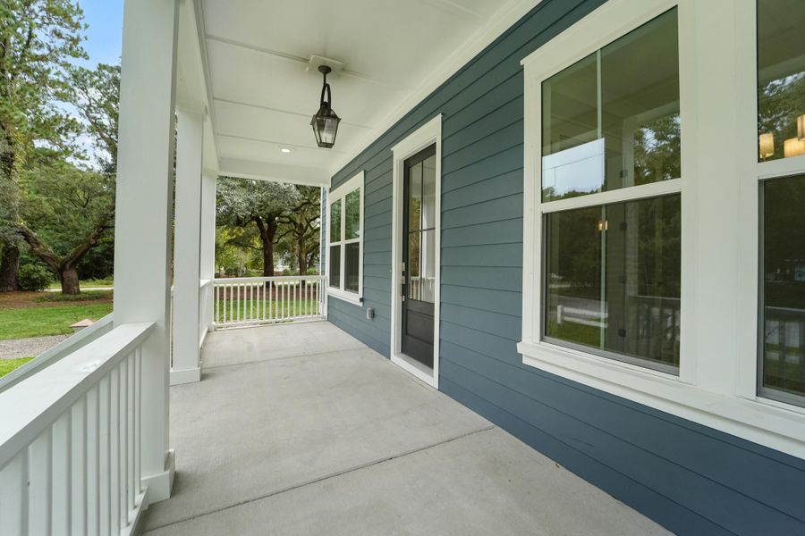 Exterior details and patio area of a home in , Johns Island (Image 30).