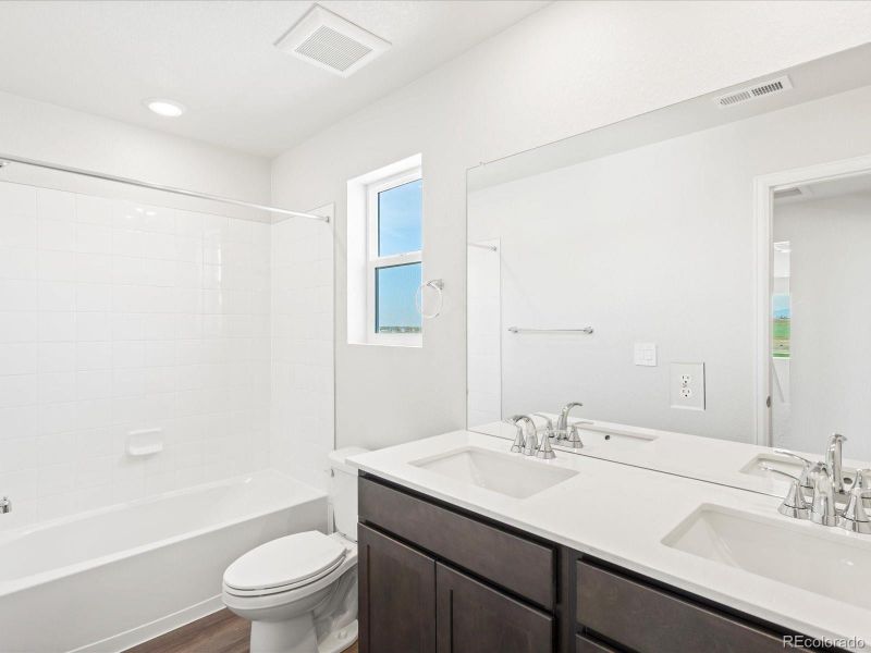 Furnished interior view inside a new home in Revere at Johnstown, Johnstown (Image 10).