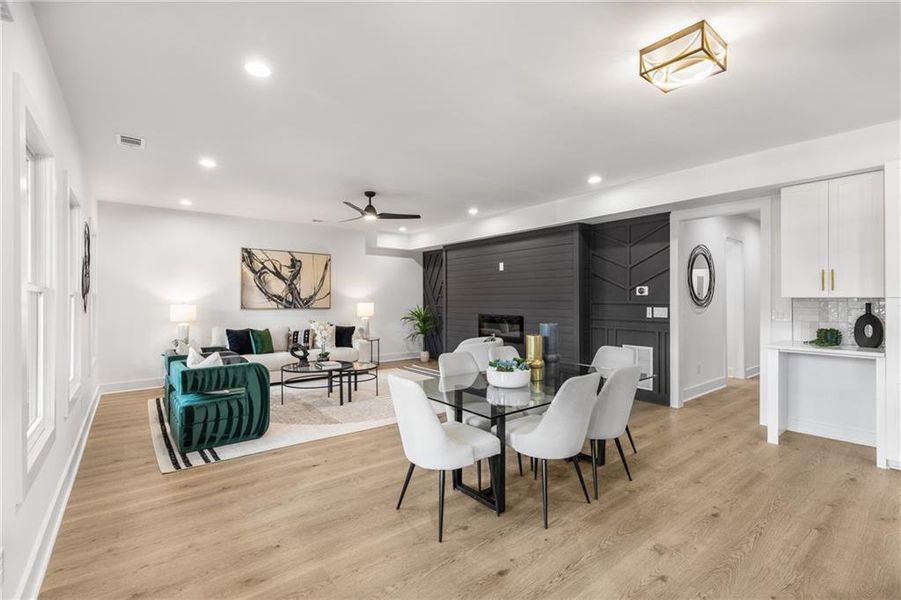 Furnished interior view inside a new home in , Atlanta (Image 26). Furnished interior view inside a new home in , Atlanta (Image 26).