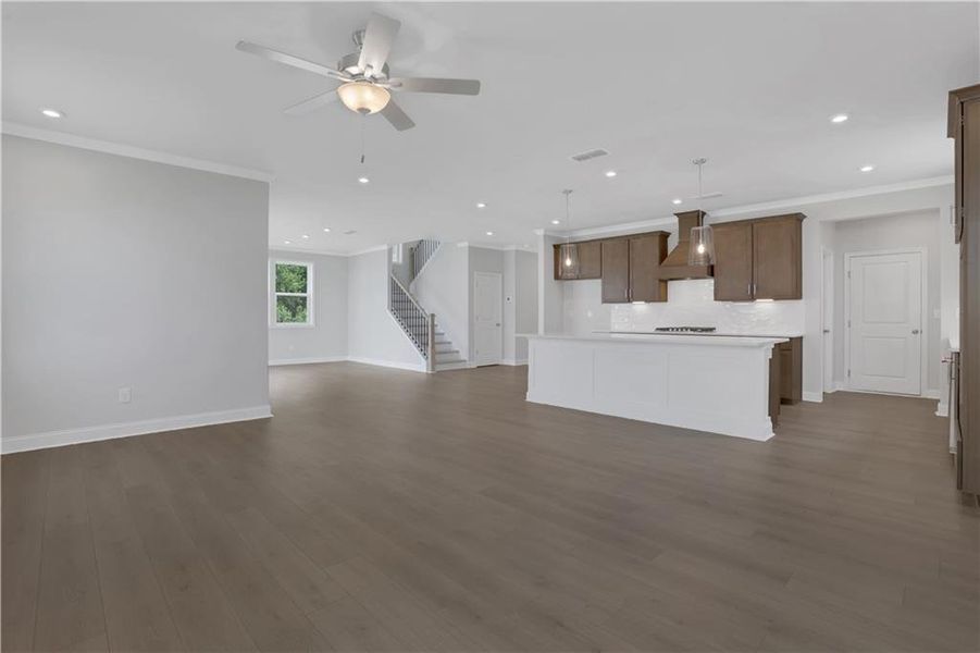 Spacious, unfurnished interior of a new home in The Paddocks at Doc Hughes, Buford (Image 47).