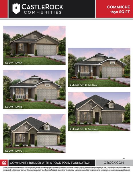 Representative exterior photo of a completed home built from the Comanche by CastleRock Communities in Travis Ranch, Forney, TX (Image 28). Representative exterior photo of a completed home built from the Comanche by CastleRock Communities in Travis Ranch, Forney, TX (Image 28).