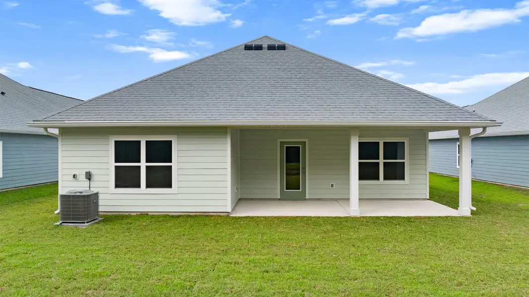Exterior details and patio area of a home in Buffer Farms, Port Saint Joe (Image 4). Exterior details and patio area of a home in Buffer Farms, Port Saint Joe (Image 4).