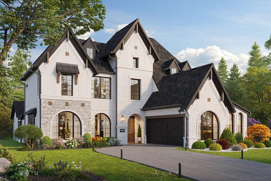 Representative exterior photo of a completed home built from the Grand Riverside by Grand Homes in Grand Oaks, Celina, TX (Image 21).