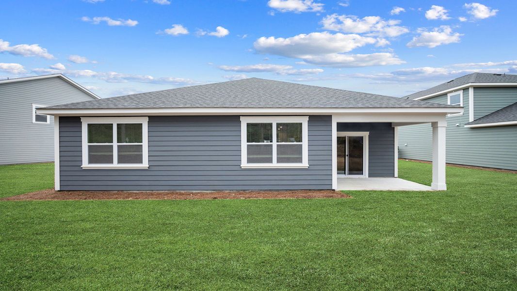 Exterior details and patio area of a home in Laurel Grove, Guyton (Image 3).
