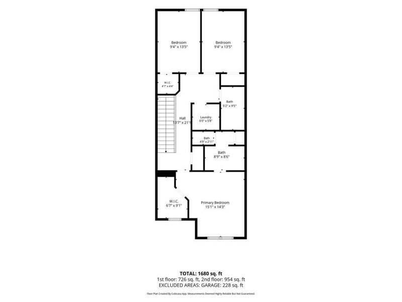 2D floor plan layout of this home in , Cartersville, GA (Image 7).