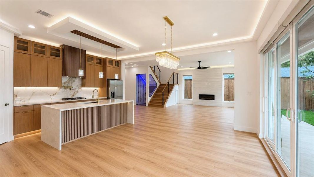 Furnished interior view inside a new home in , Dallas (Image 16).