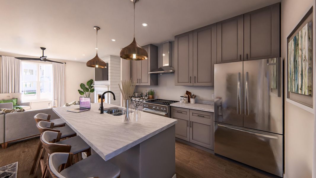 Furnished interior view inside a new home in , Johns Island (Image 5).