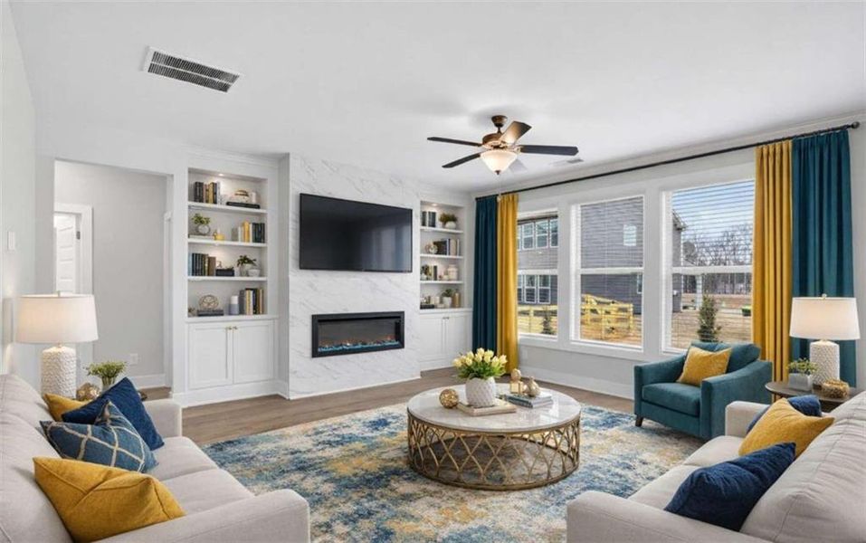 Furnished interior view inside a new home in , Stockbridge (Image 5).