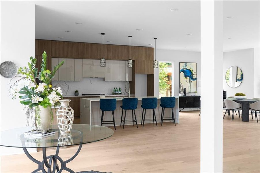 Furnished interior view inside a new home in , Atlanta (Image 18).