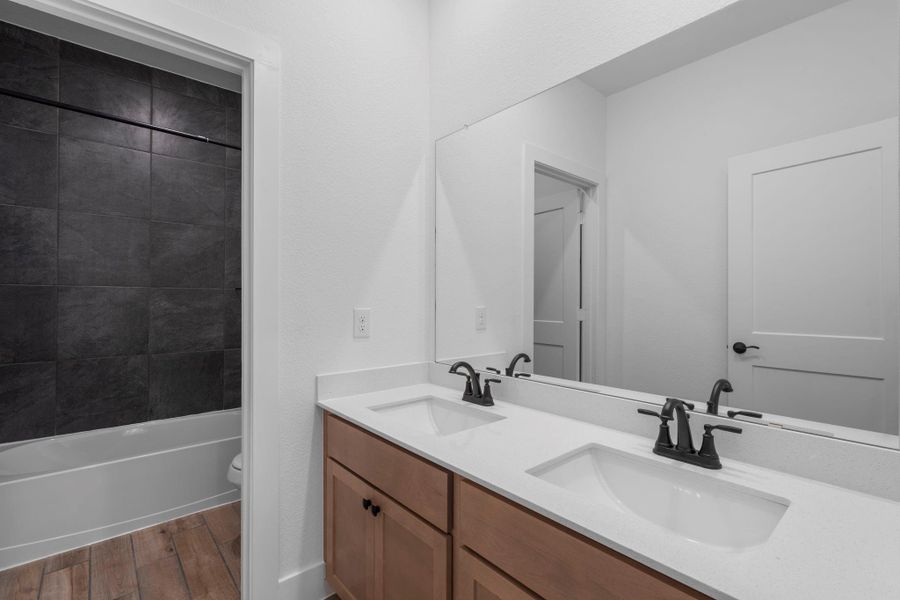 Furnished interior view inside a new home in Meridiana, Manvel (Image 13). Furnished interior view inside a new home in Meridiana, Manvel (Image 13).