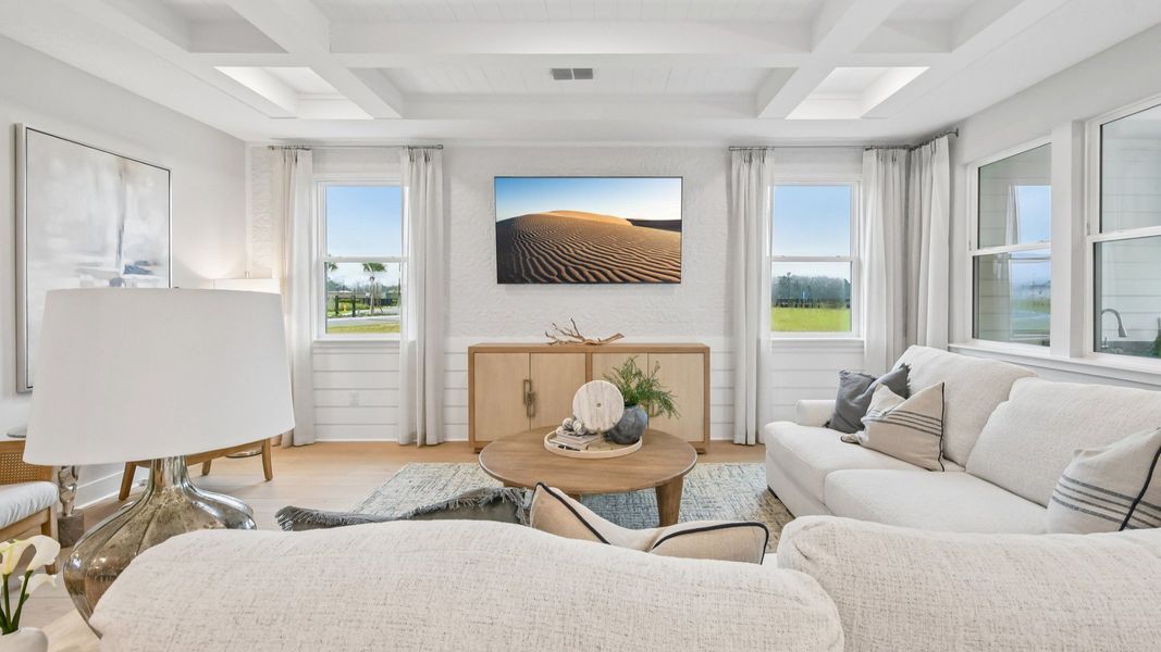 Furnished interior view inside a new home in Ardisia Park, New Smyrna Beach (Image 72). Furnished interior view inside a new home in Ardisia Park, New Smyrna Beach (Image 72).
