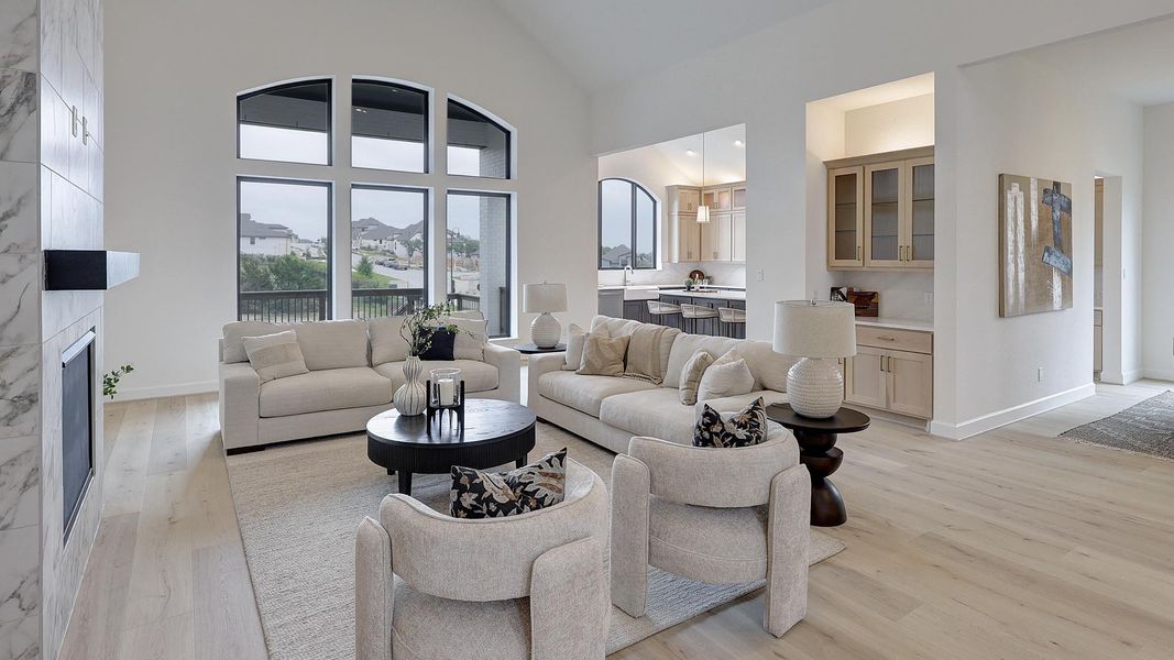 Representative furnished interior of a home built from the 4296W by Perry Homes in Riceland, Mont Belvieu (Image 8).