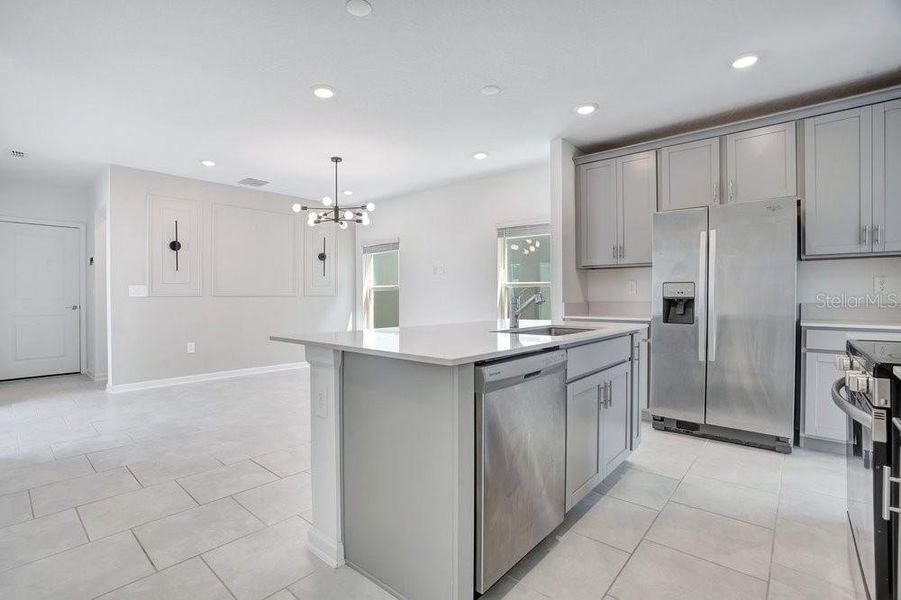 Furnished interior view inside a new home in Wellness Ridge, Clermont (Image 9).