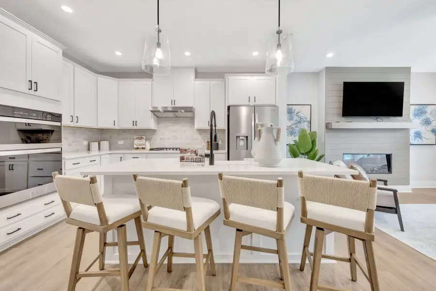 Representative furnished interior of a home built from the Maxwell by Beazer Homes in Friendship Village Townhomes, Apex (Image 4). Representative furnished interior of a home built from the Maxwell by Beazer Homes in Friendship Village Townhomes, Apex (Image 4).