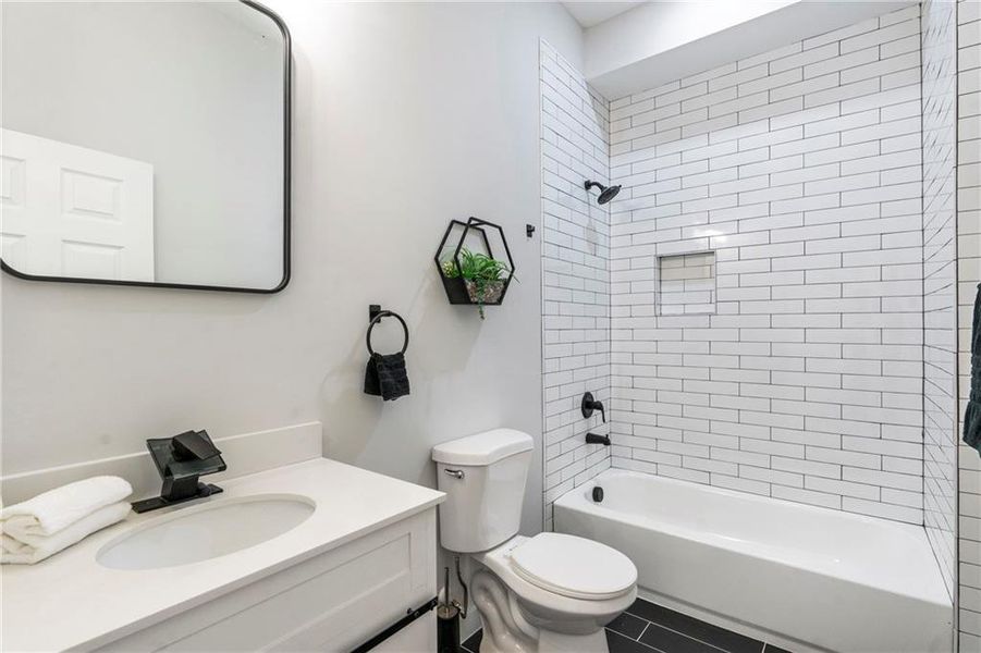Furnished interior view inside a new home in , Atlanta (Image 44).