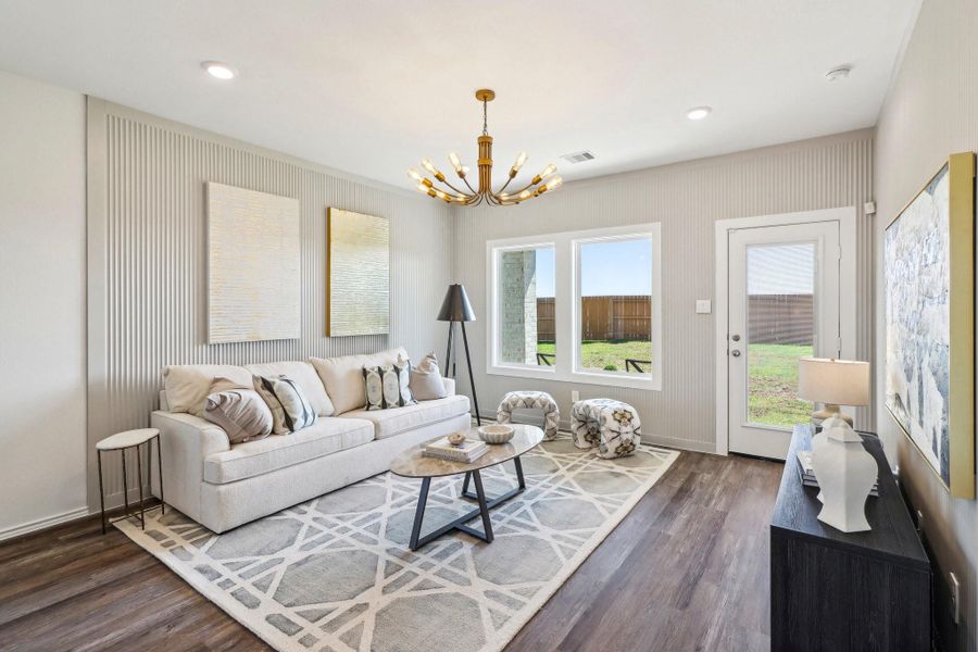 Furnished interior view inside a new home in Cypress Green, Tomball (Image 11).