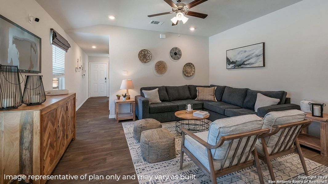Furnished interior view inside a new home in Redbird Ranch, San Antonio (Image 18).
