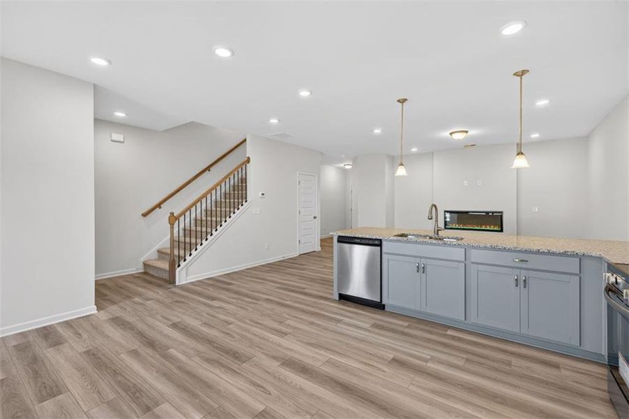 Furnished interior view inside a new home in Jameson Towns, Villa Rica (Image 5).