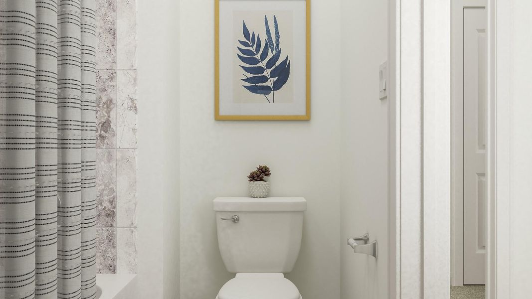 Furnished interior view inside a new home in Lively Ranch: Brookstone Collection, Georgetown (Image 22).