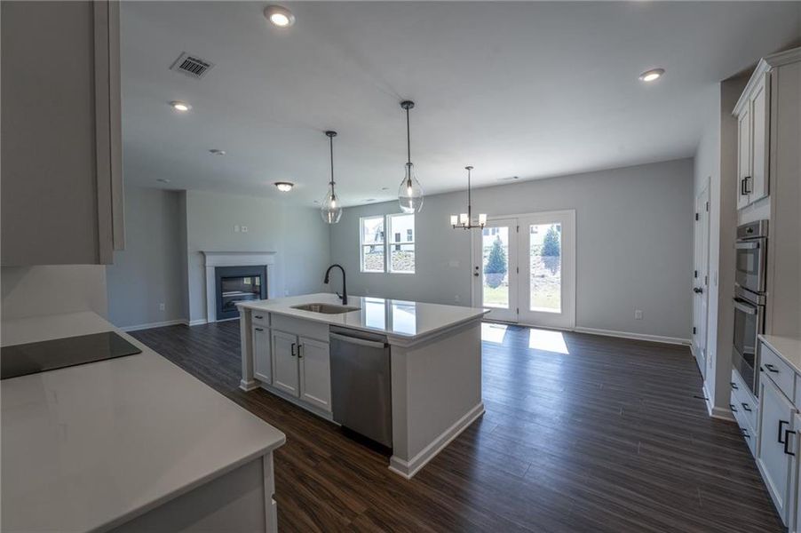 Furnished interior view inside a new home in , Lilburn (Image 3). Furnished interior view inside a new home in , Lilburn (Image 3).