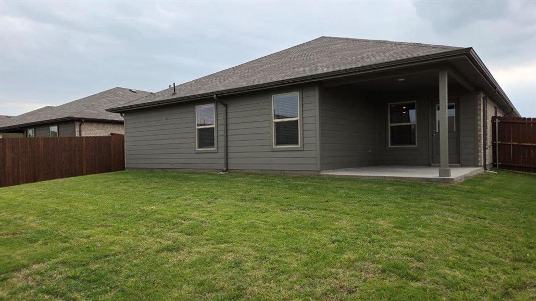 Exterior details and patio area of a home in Rosewood at Beltmill, Fort Worth (Image 3).