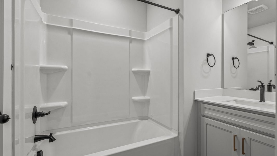 Furnished interior view inside a new home in Woodglen, Piedmont (Image 18). Furnished interior view inside a new home in Woodglen, Piedmont (Image 18).