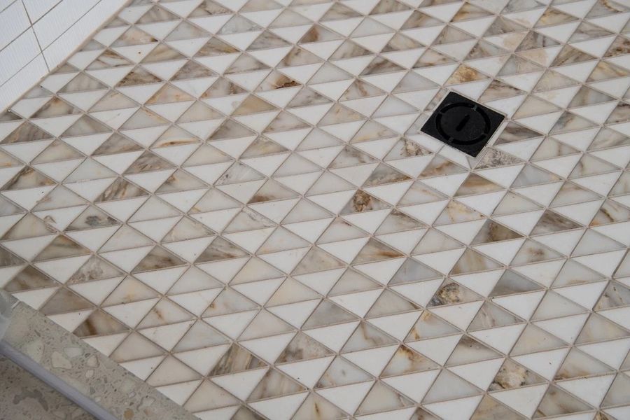 Primary Bathroom Shower Floor Detail