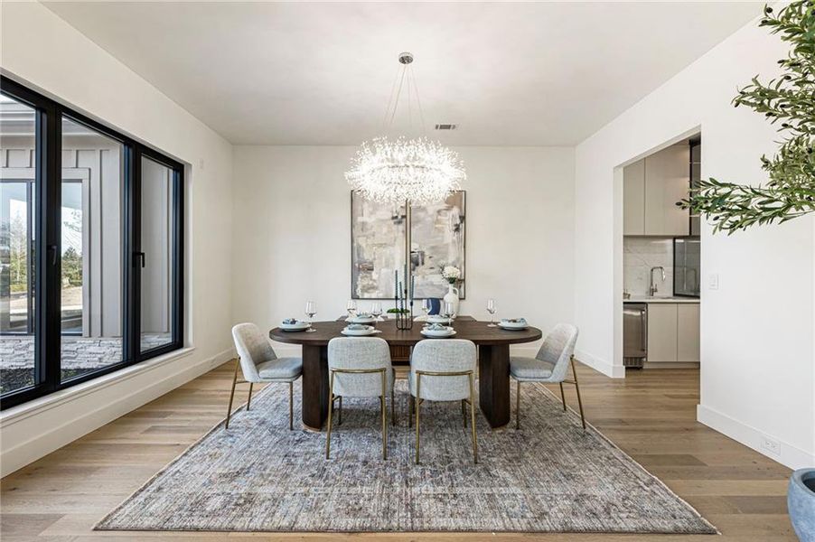Furnished interior view inside a new home in , Suwanee (Image 6).