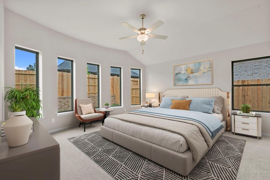 Furnished interior view inside a new home in Wildtree, Magnolia (Image 8).