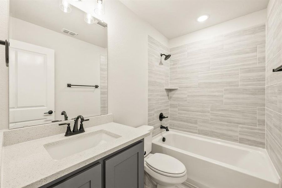 Furnished interior view inside a new home in Godley Ranch Classic, Godley (Image 18). Furnished interior view inside a new home in Godley Ranch Classic, Godley (Image 18).