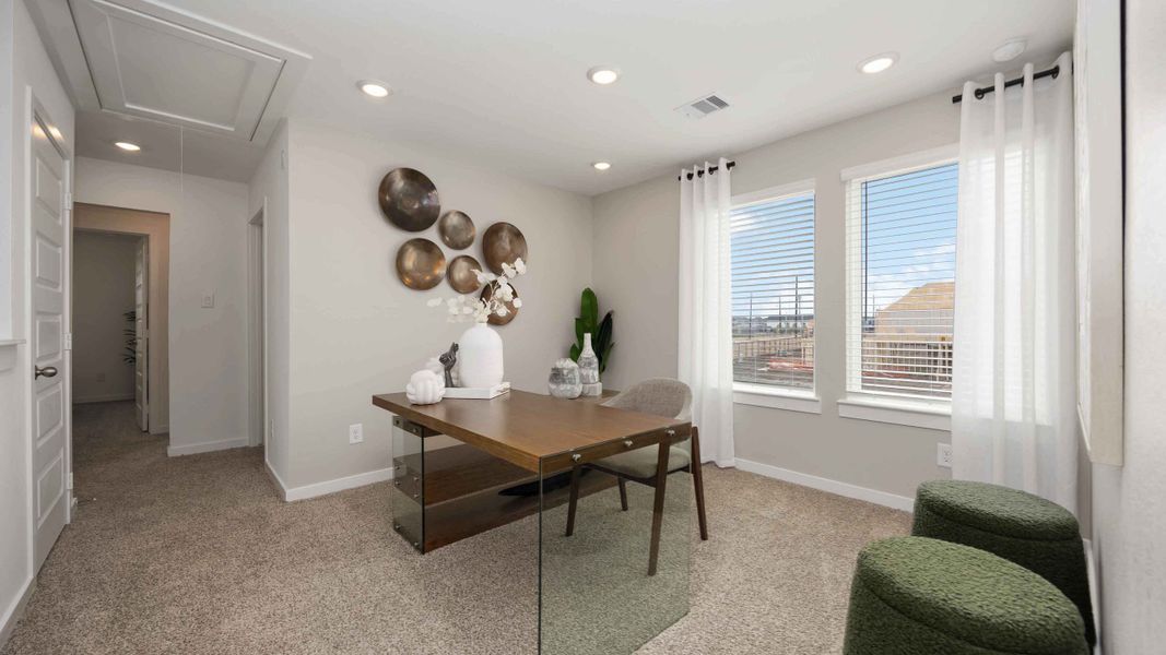 Furnished interior view inside a new home in Grand West, Houston (Image 6).
