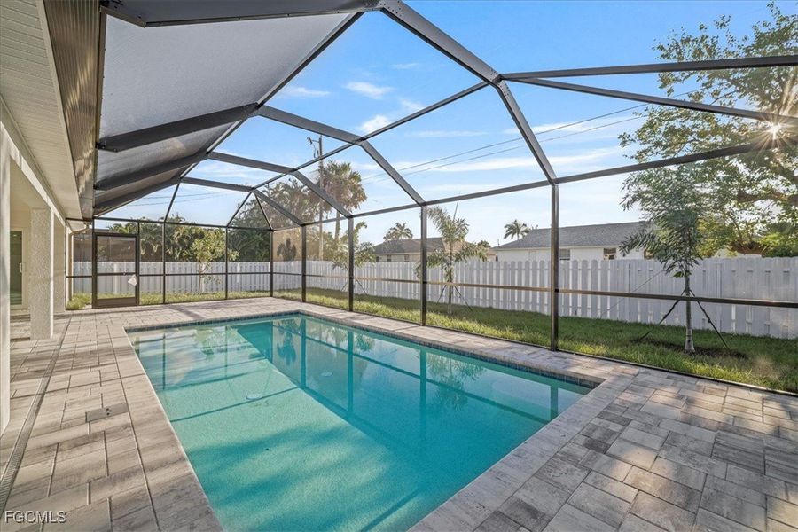 Exterior details and patio area of a home in Cape Coral, Cape Coral (Image 21).