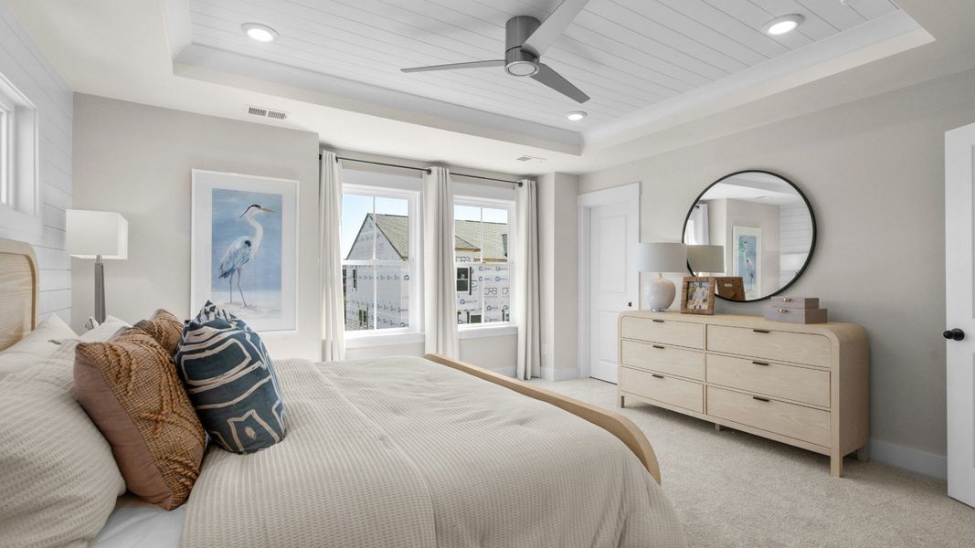 Furnished interior view inside a new home in Park Circle Townhomes, North Charleston (Image 17).