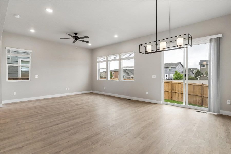 Spacious, unfurnished interior of a new home in Aspen Meadows, Colorado Springs (Image 19). Spacious, unfurnished interior of a new home in Aspen Meadows, Colorado Springs (Image 19).