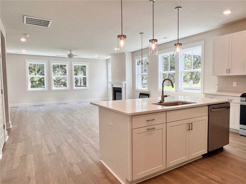 Furnished interior view inside a new home in The Meadows at Midway, Anderson (Image 5).
