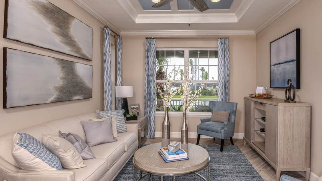 Representative furnished interior of a home built from the Barbados by Taylor Morrison in Central Park, Port St. Lucie (Image 15).
