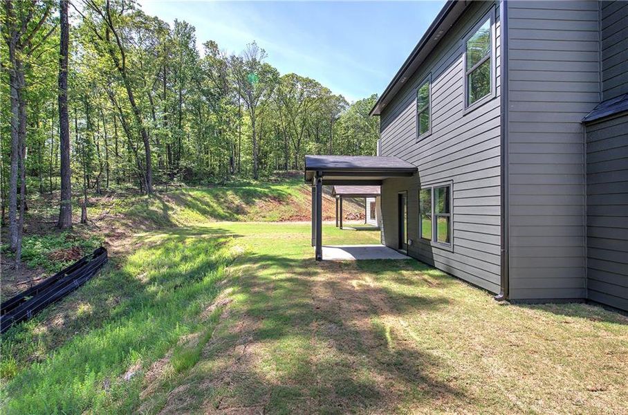 Exterior details and patio area of a home in , Cartersville (Image 19).