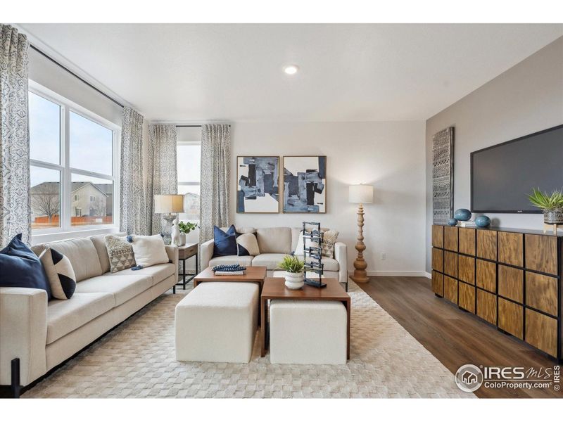 Furnished interior view inside a new home in Vista Meadows, Fort Lupton (Image 7).