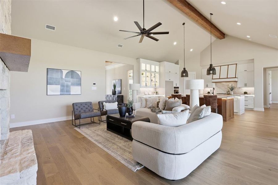 Furnished interior view inside a new home in , Granbury (Image 16).